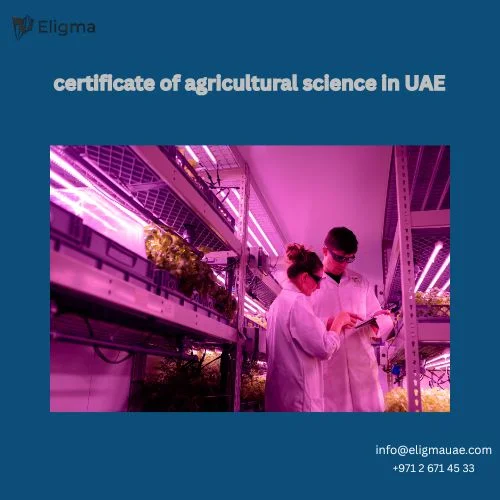certificate of agricultural science in UAE